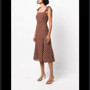 NWT Reformation Twilight Dress in Cafe Au Lait